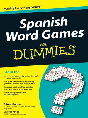 cover image of Spanish Word Games For Dummies